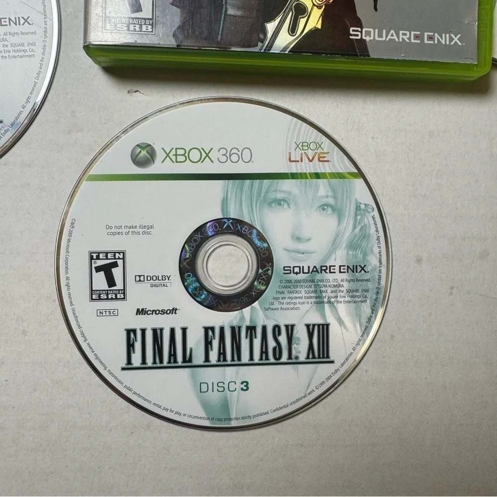Final Fantasy XIII Microsoft Xbox 360 Square Enix - Complete w/ Manual CIB